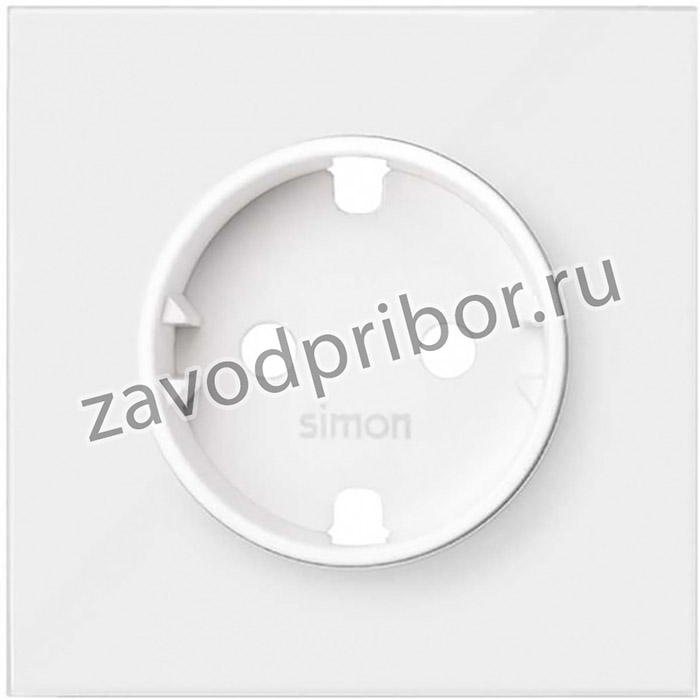 Simon 100 Белый матовый Накладка розетки Schuko
