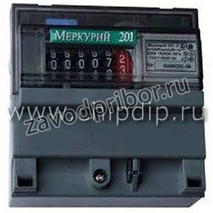 Счетчик эл.энерг. однфаз однтрф Меркурий 201.5 5-60 А 230В кл.т. 1,0(имп вых МОУ DIN)