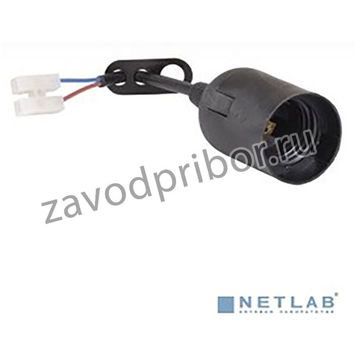 Iek EPP14-04-01-K02 Ппл27-04-К52 Патрон подвесной с шнуром, пластик, Е27, черный, стикер на изделии, IEK