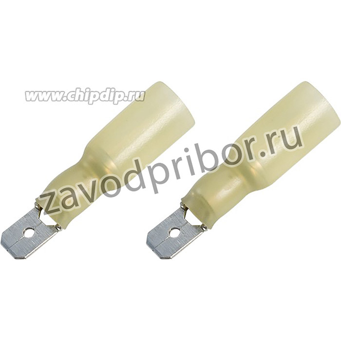 08-0354, Клемма плоская изолированная термоусаживаемая РПи-п-т 6.0-(6.3)/РпИп-т 6-7-0,8 штекер 6.35 мм 4-6 мм