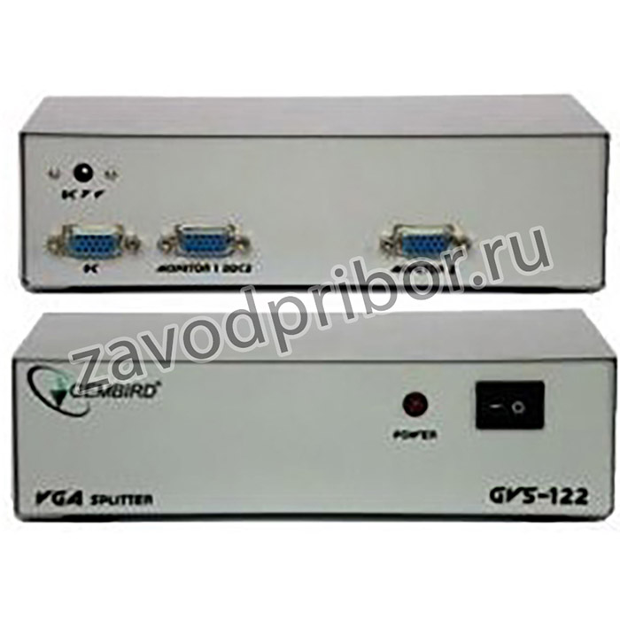 Разветвитель GVS122 Разветвитель сигнала VGA на 2 монитора (Gembird)