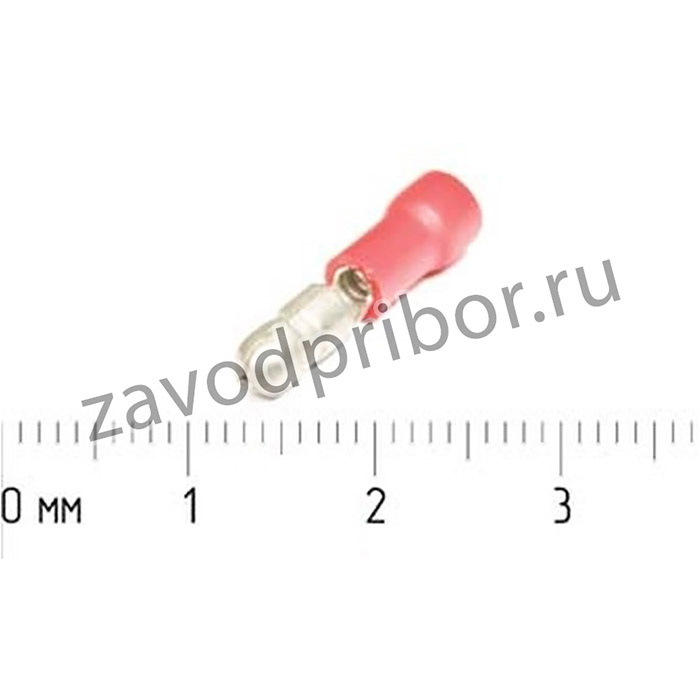 Наконечник кабельный штекер"I" 4,0, 0,5~1,5S, обжимной, красный, ZMPDQ-1; клемма нак/каб шт "I" 4,0\\0,5~1,5S\ обж\кр\ZMPDQ-1