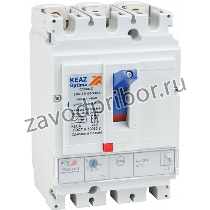 КЭАЗ Выключатель автоматический OptiMat D250N-TM050-УХЛ3