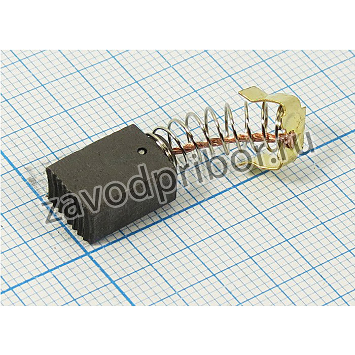 Щетка для электродвигателя 6x 9x12, контакт: пружина/пятак d7,5x8,5, CB419