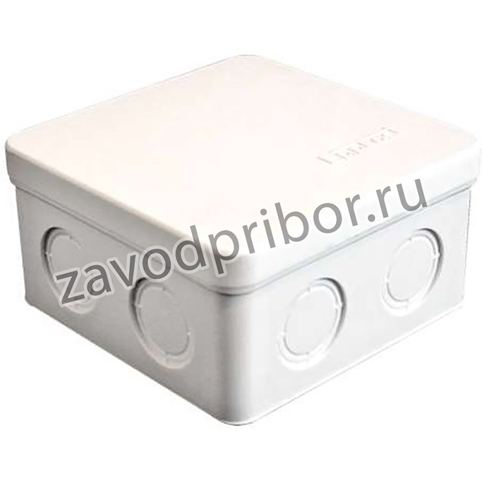 Коробка распределительная ОП 105х105х56мм IP54 7 выходов без гермовводов крышка защелкивающаяся бел. Epplast 105031