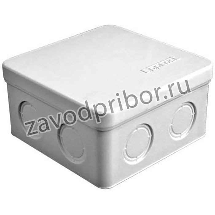 Коробка распределительная ОП 105х105х56мм IP54 7 выходов без гермовводов крышка защелкивающаяся сер. Epplast 105032