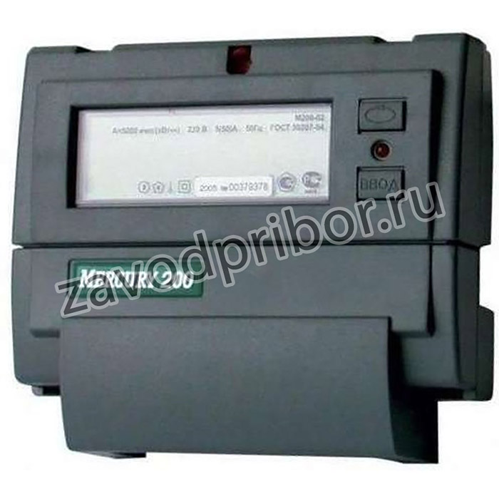 Счетчик Меркурий 200.02 1ф 5-60А класс точн. 1.0 многотариф. CAN ЖКИ Моск. вр. Инкотекс М0000051747