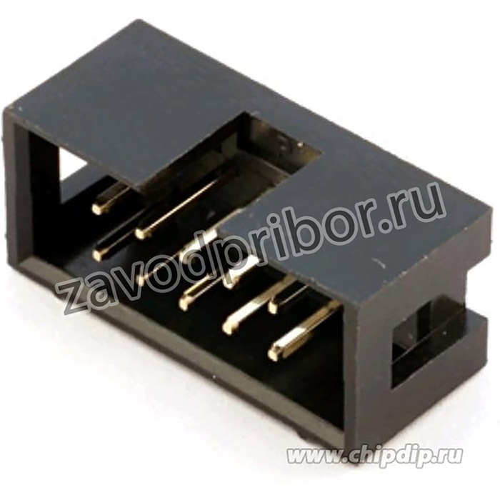 BHS-10 (DS1013-10M), Вилка на плату 10pin 2,54мм SMD