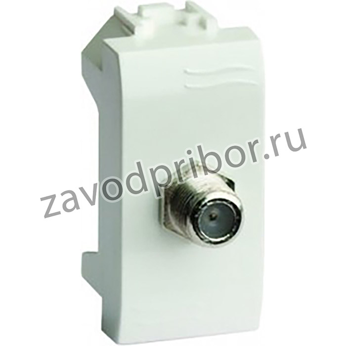 TV розетка оконечная (прямое кабельное соединение). слоновая кость. 1мод. | 75581MS | DKC