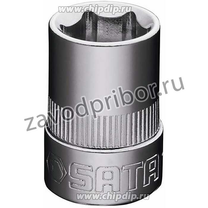 12303, Головка торцевая, шестигранная, 8 мм. (SATA)