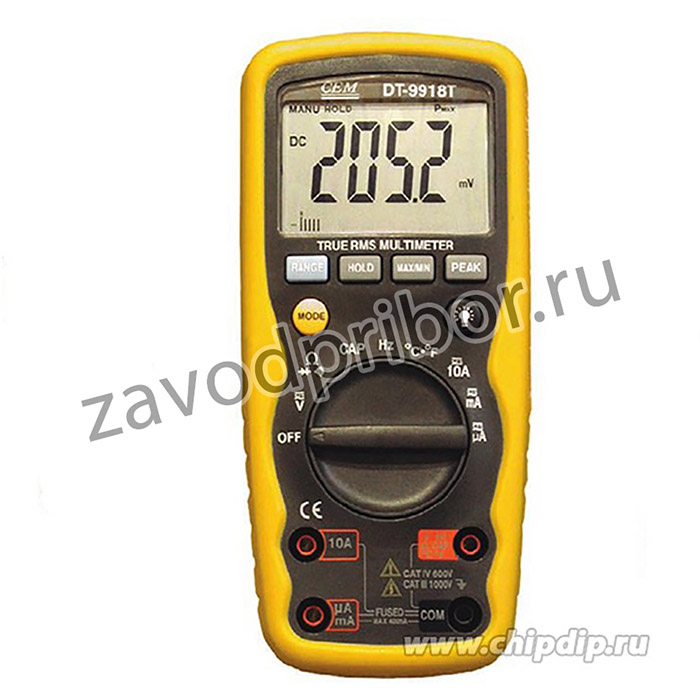 DT-9918T, Цифровой мультиметр True RMS (Госреестр РФ)