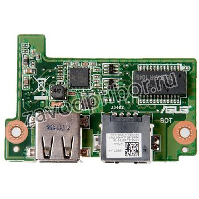 (69N0JEJ10F02-01) плата расширения G73JW LAN BOARD Rev.3.1 для ноутбука Asus G73J (плата портов и LAN)