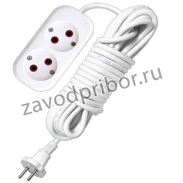 Удлинитель 2х2м без заземл. 6А IP20 У6-011М ПВС 2х0.75 UNIVersal 011М-02