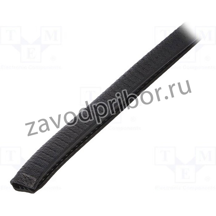 UT-4.5.6-10M, Защитная кромка, ПВХ, L 10м, черный, H 16,5мм, W 9,5мм