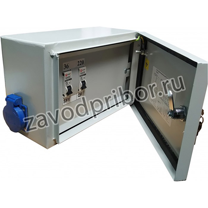 yatp-ip54-0,25- 220/36v-2a, Ящик с понижающим трансформатором ЯТП IP54 0,25кВА 220/36В EKF Basic