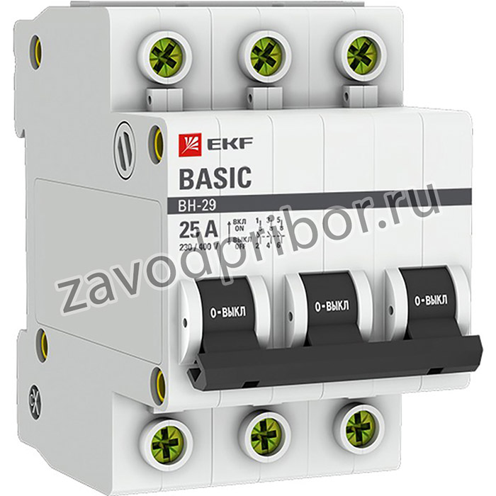 Выключатель нагрузки 3п 25А ВН-29 Basic EKF SL29-3-25-bas
