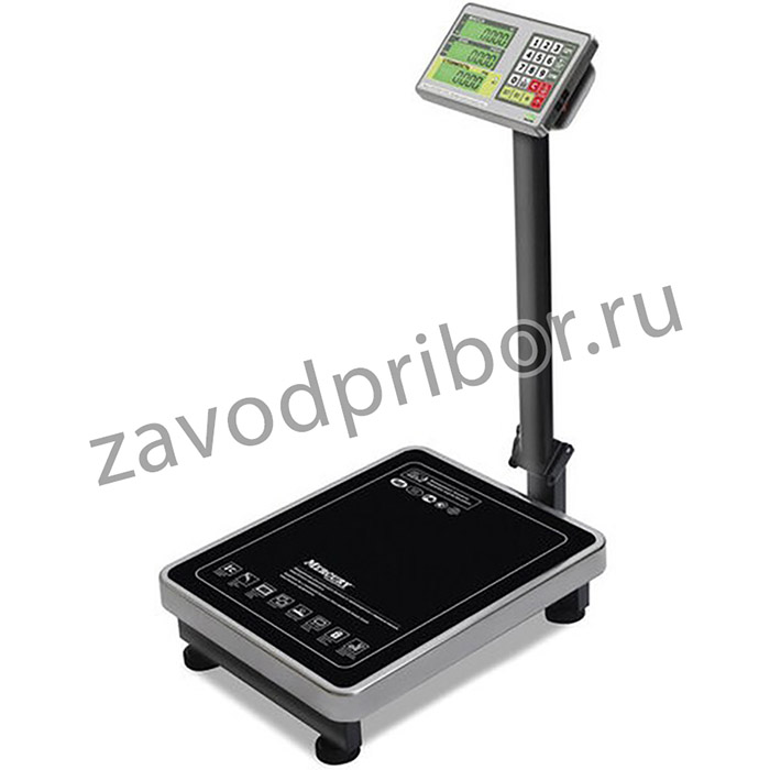 Весы напольные MERTECH M-ER 335ACL-150.20 LED (0,4-150 кг), дискретность 20 г, платформа 600x460 мм, со стойкой, 3118