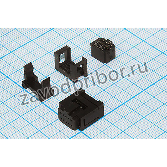 Гнездо IDC, P1,27x2,54, 10HP, шлейф, KLS1-204D-10-B, KLS; гн IDC\P1,27x2,54\10HP\ шлейф\\KLS1-204D-10-B\KLS