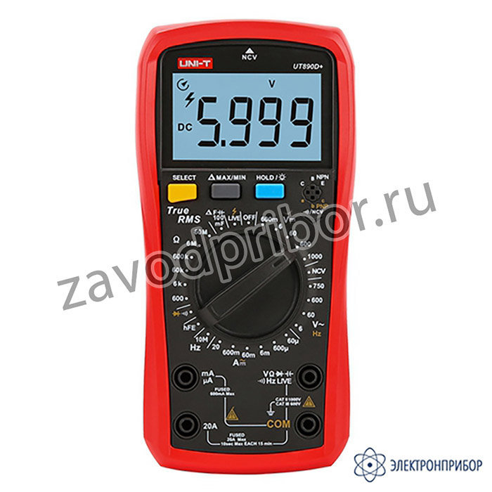 UNI-T UT890D+ — мультиметр цифровой универсальный TRUE RMS