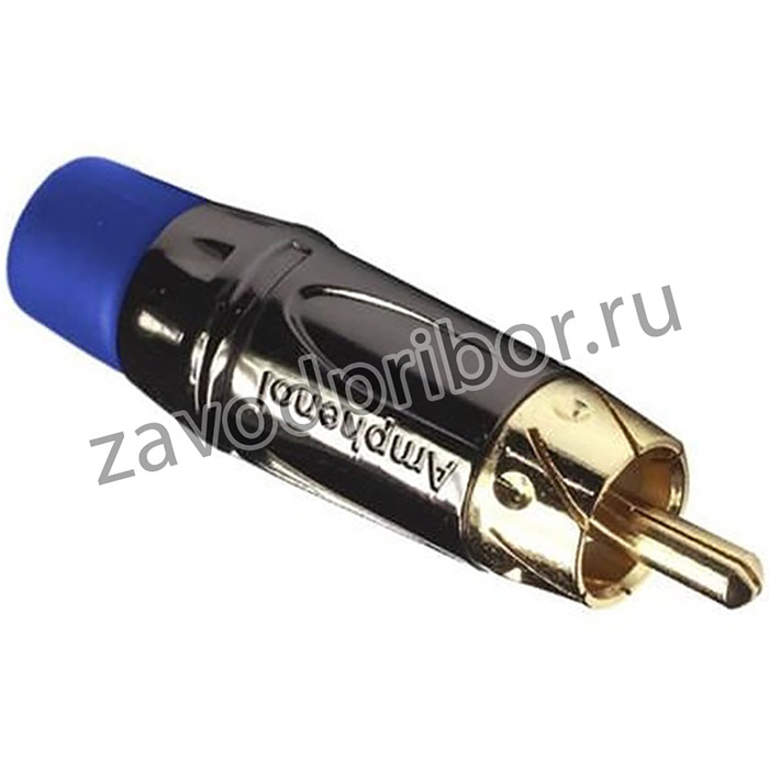 ACPL-CBL, RCA Phono Connectors RCA PLG BLK Chromate Blue Flex Grommet