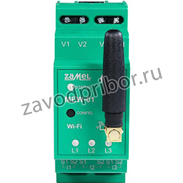 Zamel Supla MEW-01/ANT - Счетчик электроэнергии, WiFi модуль (1-3 фазы, внеш. антенна) [DIN-рейка]