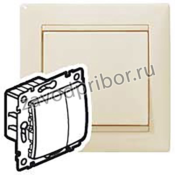 Legrand Valena Крем Светорегулятор нажимной 40-600W для л/н и обмоточных т-ров