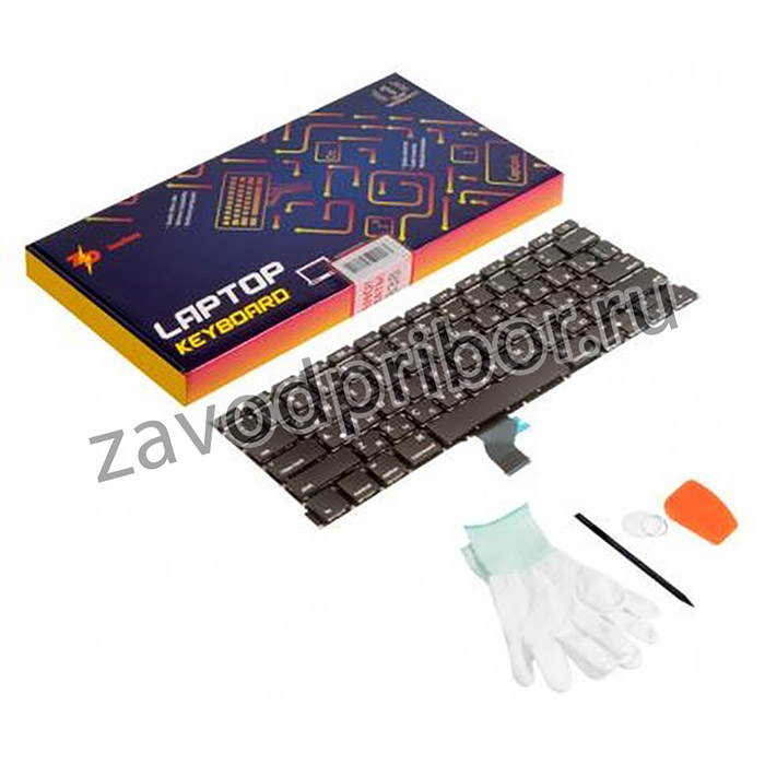 (A1502 straight enter RUS) клавиатура для Apple MacBook Pro 13 Retina A1502 Late 2013 Mid 2014 Early 2015 (ZeepDeep Haptic) прямой Enter RUS