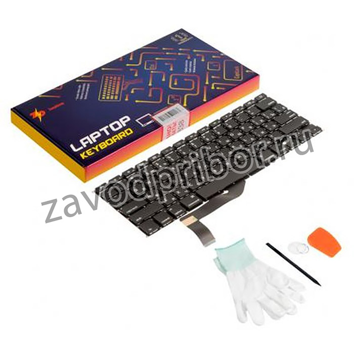 (A1398 straight enter RUS) клавиатура для Apple MacBook Pro 15 Retina A1398 Mid 2012 - Mid 2015 (ZeepDeep Haptic) прямой Enter RUS РСТ