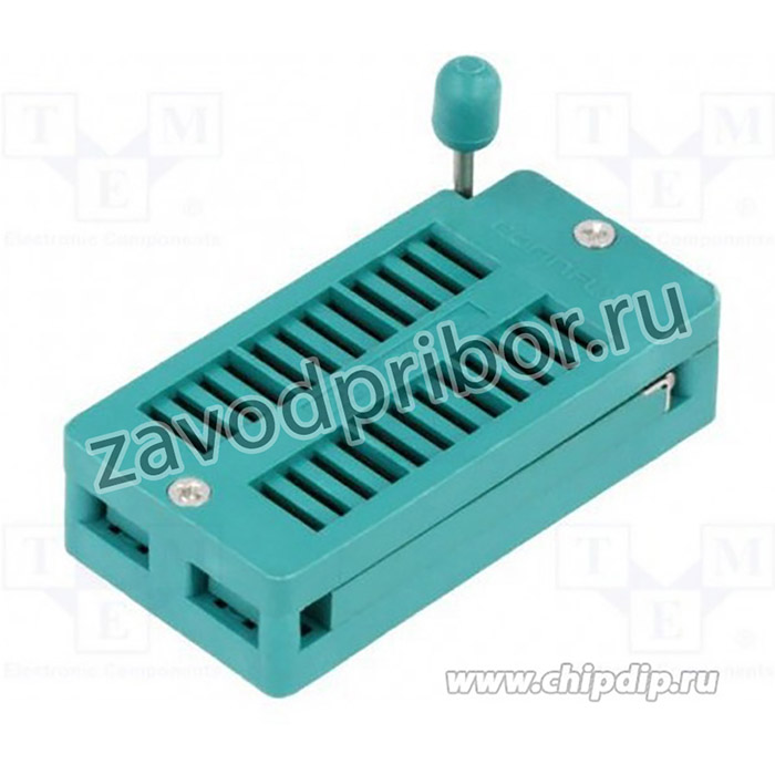 DS1043-24 шаг 2.54мм ZIF разъем панель универсальная 24 вывода