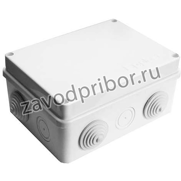 Коробка распределительная ОП 150х110х70мм IP54 10 выходов 6 гермовводов крышка на винтах бел. Epplast 210301