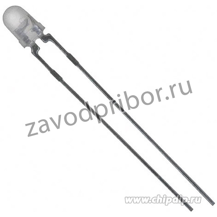 FYL-3014URC, Светодиод красный 30° d=3мм 900мКд 660нМ