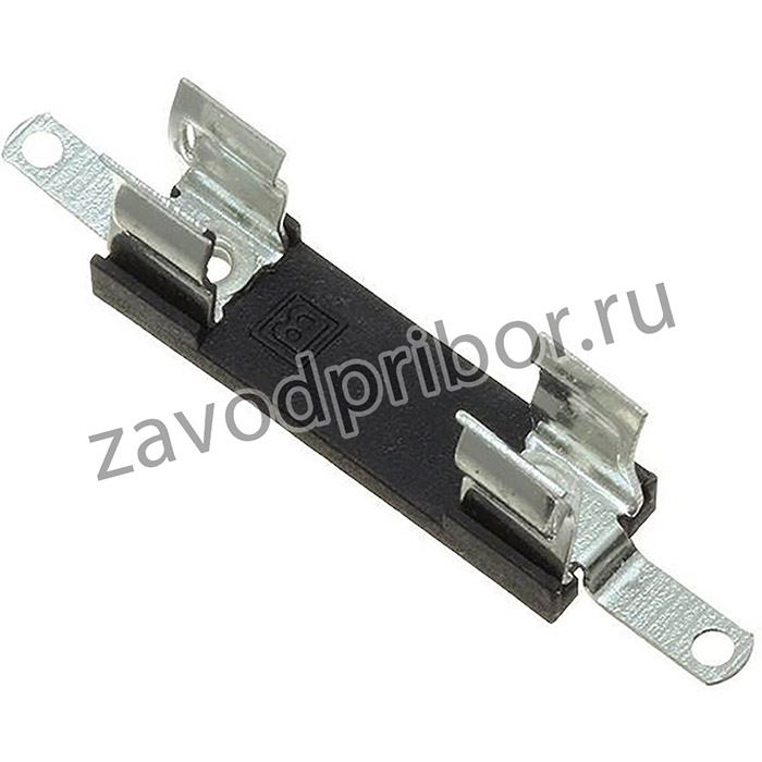 FX0267, Держатель предохранителя, монтаж на основание, 250В, 6.3A, 5 x 20мм, ушки под пайку
