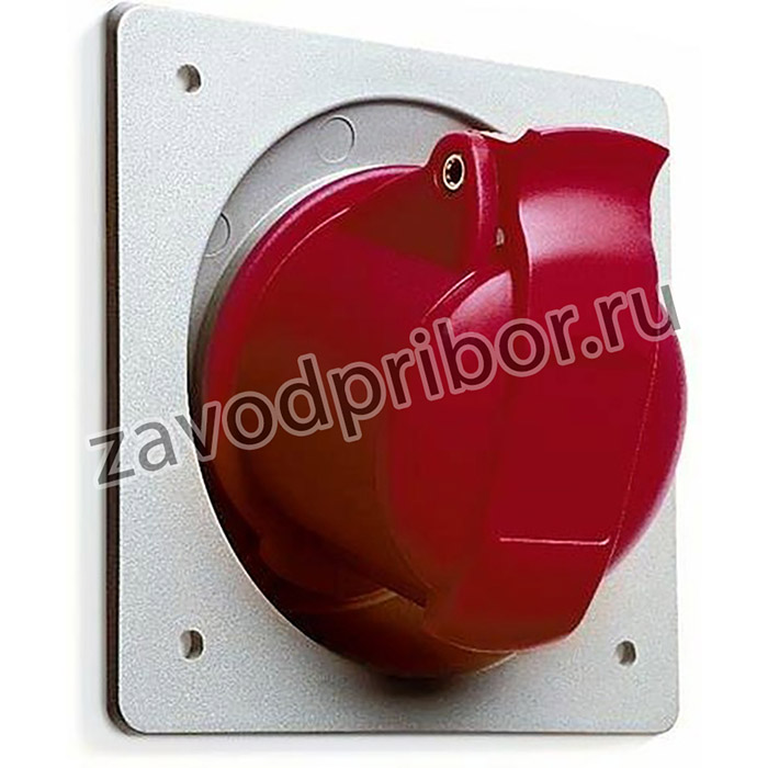 Розетка панельная 32А 3P+N+E с угловым унифицир. фланцем IP44 ABB 2CMA193283R1000