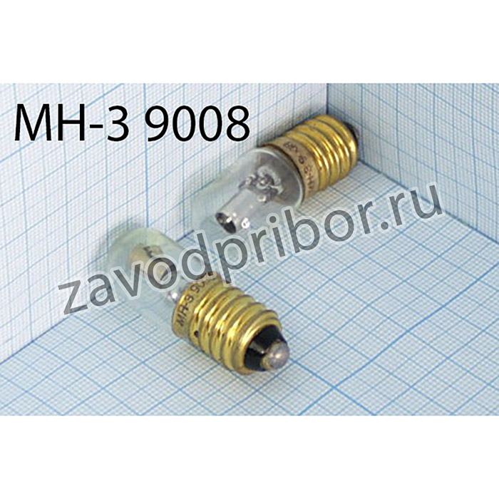 Лампа неоновая с резьбовым цоколем МН-3; Л \E14/20\ \\оран\15x37\ГР\ МН-3\постоянный ток