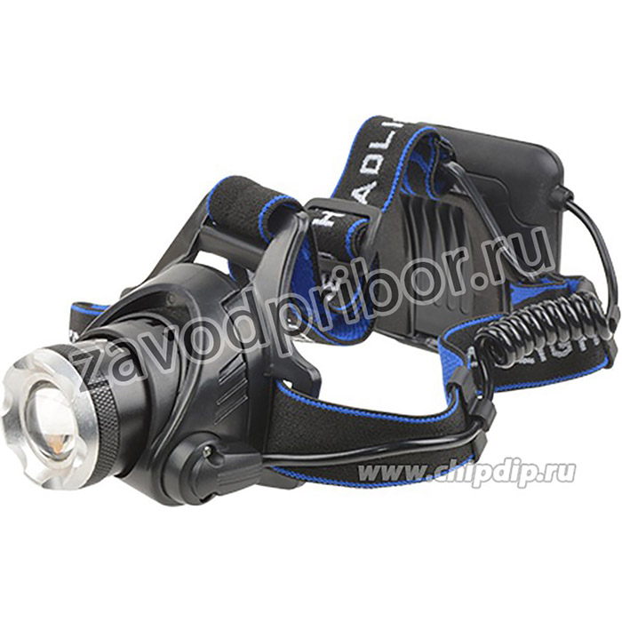 GARIN LUX HL10, Фонарь налобный светодиодный, 1LED,4Вт,3 режима, 4xAA