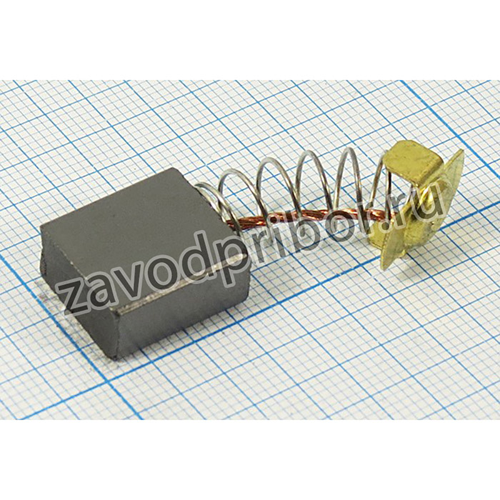 щетка для двигателей 7.0x14x16 № 567 для Интерскол УШМ-1800 М; двиг щетка\ 7,0x14x16\пруж/ пятак14x14,5\\УШМ1800\