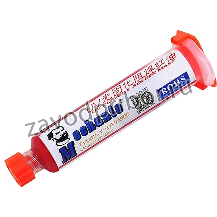 Защитный лак для плат Mechanic LY-UVH900 (10г) (красный)
