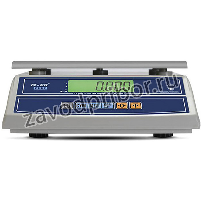 Весы фасовочные MERTECH M-ER 326F-15.2 LCD (0,08-15 кг), дискретность 2 г, платформа 255x210 мм, без стойки, 3053