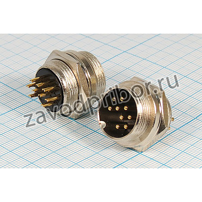 Штекер микрофонный MIC19\ 9P\пан\М19\\CJ213-9P; шт мик MIC19\ 9P\пан\М19\\CJ213-9P