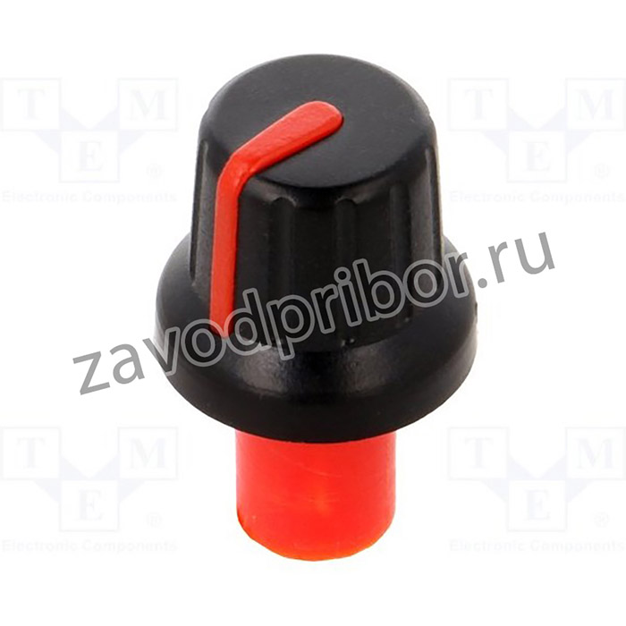 GMN-4P1.5-RD, Ручка, с указателем, ABS, dоси: 6мм, d16x14,4мм, черный