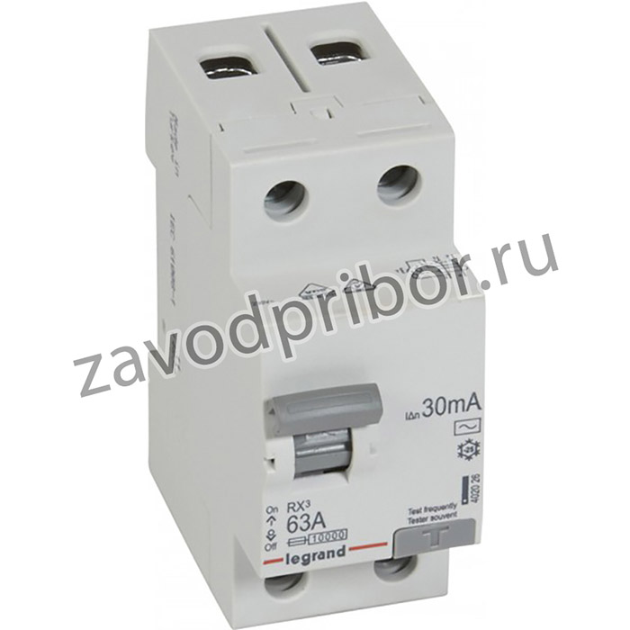 Legrand RX3 УЗО 2P 30мА 63А (AC)