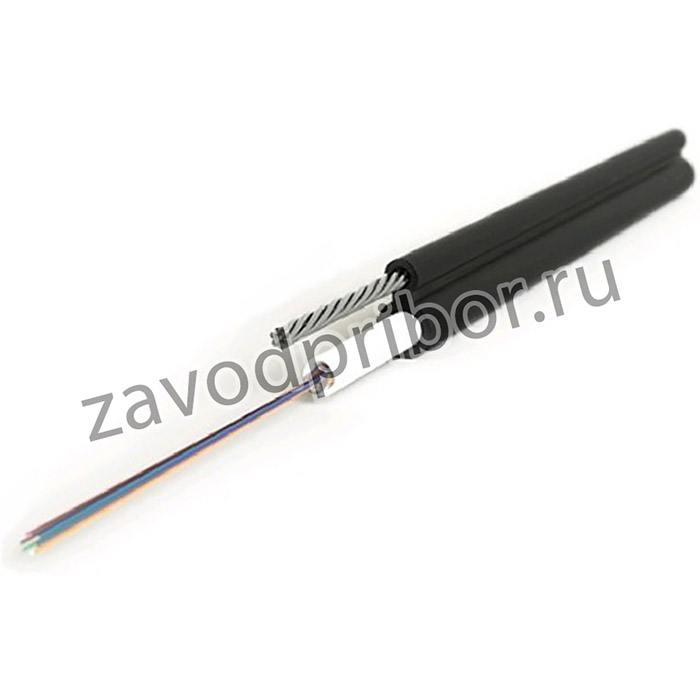 01 Кабель волоконно-оптический Hyperline 9/125 (SMF-28 Ultra) одномодовый 8 волокон одномодульный гелезаполненный с металлическим тросом, вн