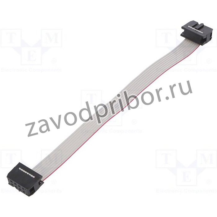 FC08300-0, Шлейф с разъемами IDC, 8x28AWG, Ш.шлейфа 1,27мм, 0,3м