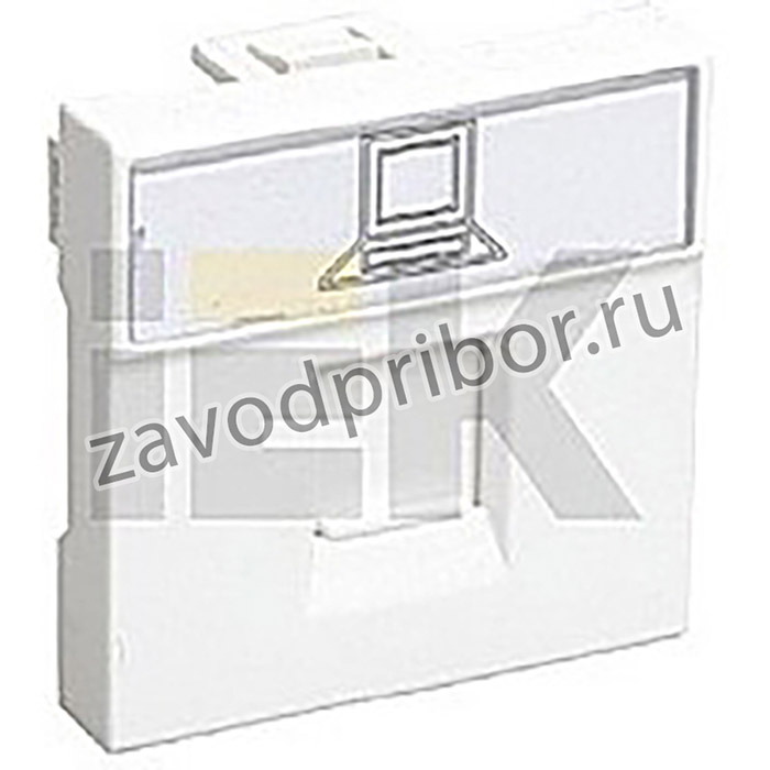 Розетка информационная RJ-45 UTP кат.5e, 2 модуля. РКИ-20-00-П | CKK-40D-RI2-K01 | IEK