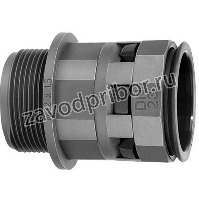 Переходник труба-коробка DN 7мм М12х1.5 полиамид черн. IP66 DKC PAM07M12N