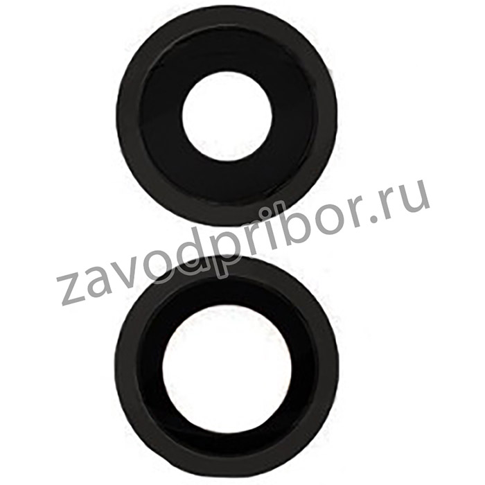 Стекло камеры для iPhone 11 черное в сборе (комплект 2 шт)