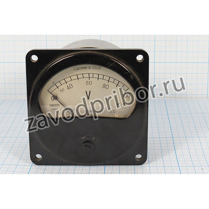 Голова измерительная вольтметр 80x80\ 100В~ 800Гц\Э8021\2,5; гол В 80x80\ 100В~ 800Гц\Э8021\2,5\