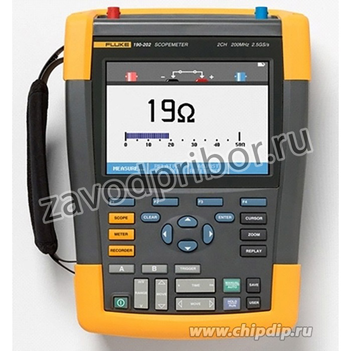 Fluke 190-102/S, Осциллограф, 2 канала x 100МГц с набором опций SCC290, цветной дисплей (Госреестр РФ)