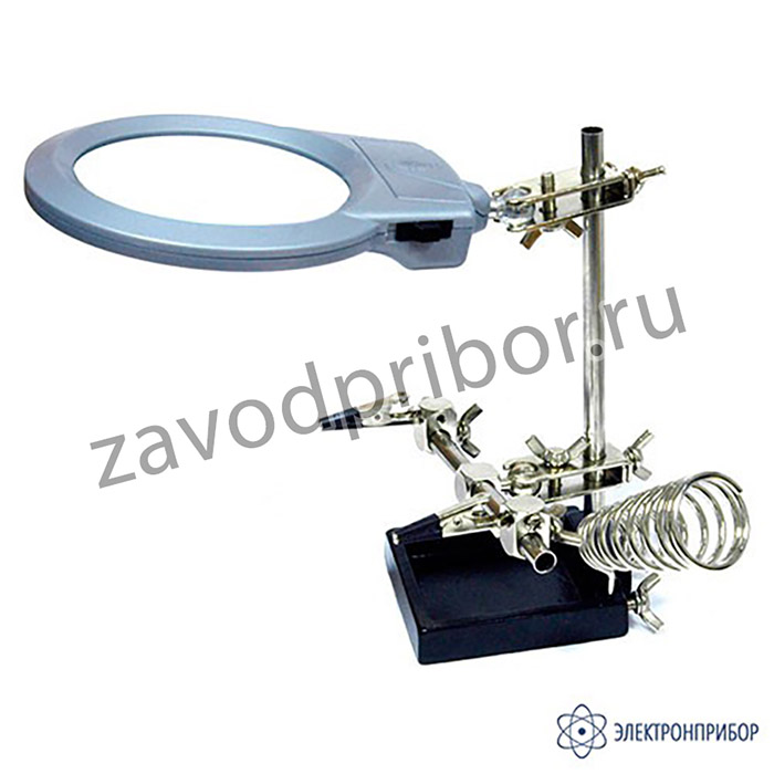 ASE-6030L — держатель платы с лупой и подсветкой