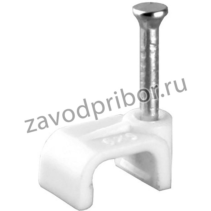 Volsten V02-6W-2-06-050 (Скоба пластиковая плоская 6 мм (50шт.))